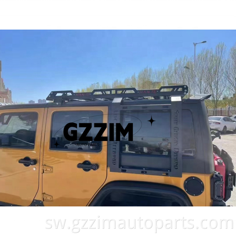 Vifaa vya gari aluminium alloy paa rack paa bar kwa wrangler jk jl